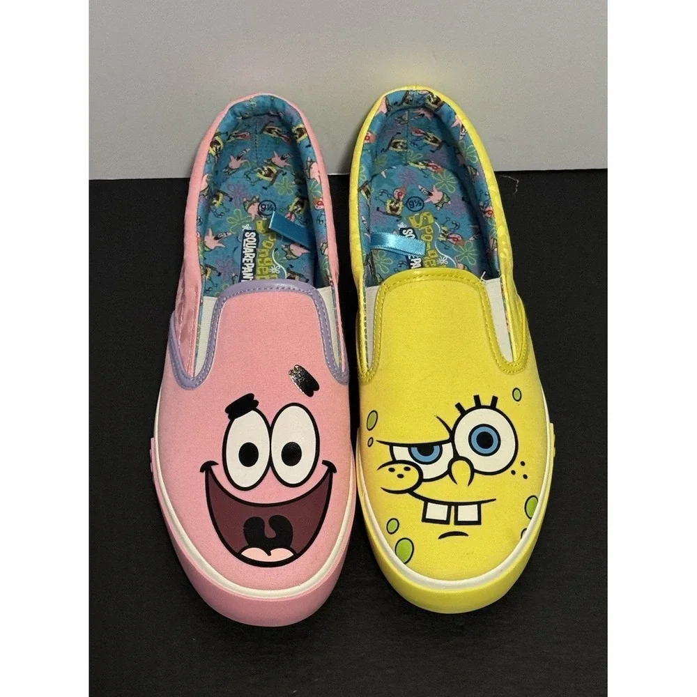 SpongeBob SquarePants & Patrick Slide Slip-on Shoes Ground Up Mens: 9.5 Wmns: 11